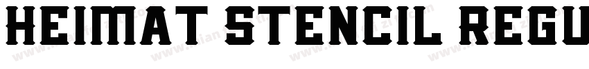 Heimat Stencil Regul字体转换